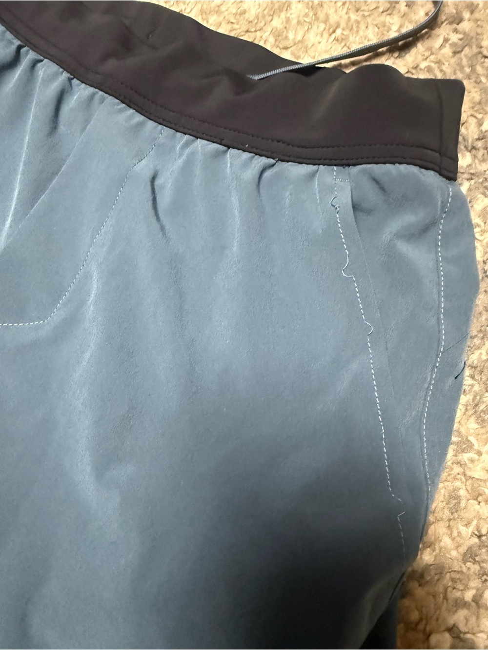 Men's Ten Thousand Interval Shorts - Teal and Burgundy Pair Lined - Picture 5 of 5